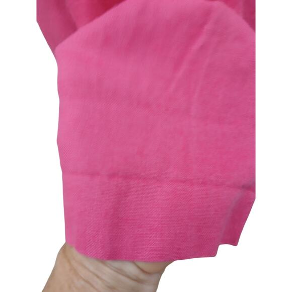 Elliot Lauren Hot Pink Linen Stylish One Button Closure Blazer sz S
Made in USA - Picture 8 of 9